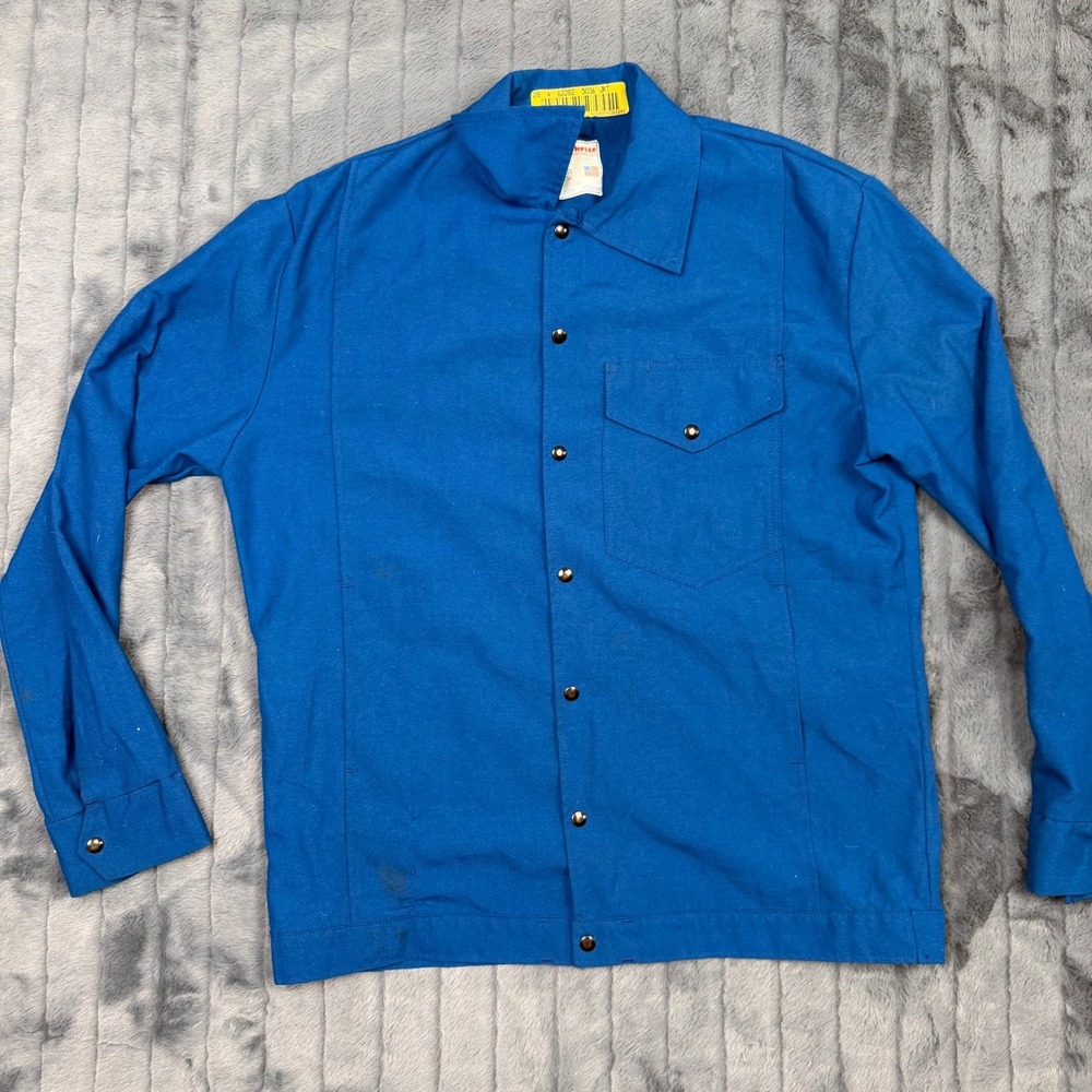 Workrite Uniform Co Nomex III Flame Resistant Jacket Blue Mens 42 3006NB USA